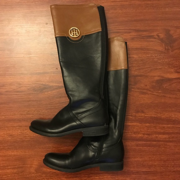 Size 6 Black TH boots - Picture 1 of 1